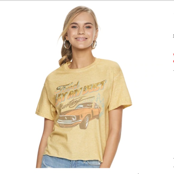 FORD Tops - Junior's Ford Vintage Style Ford Tee "Eat My Dust"